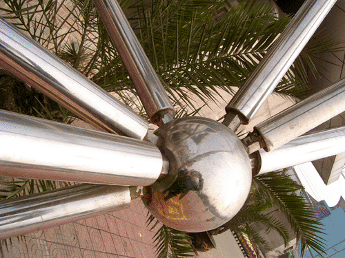 五常不锈钢螺栓球网架