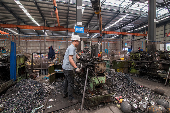 五常网架配件-螺栓球加工车间